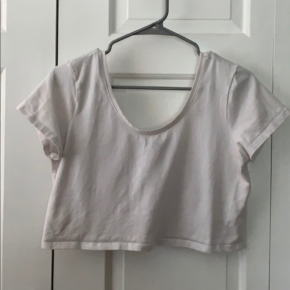 White crop top